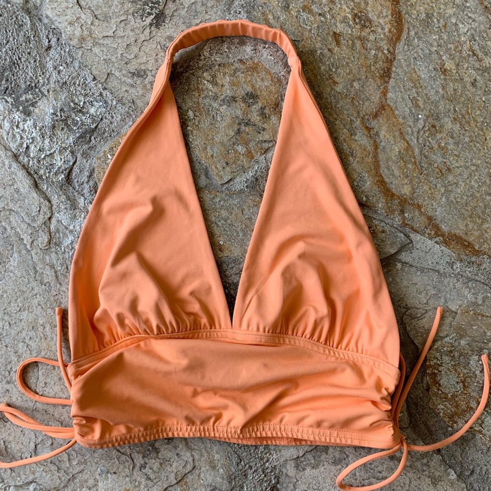 Princess Polly orange crop top halter